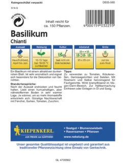 Basilikum Chianti (Opal) Rotblättrig, Sehr Aromatisch, Für Dekoration Von Gerichten