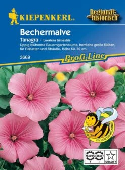 Bechermalve Tanagra Rosa, üppig Blühende Bauerngartenblume, Nektarspender, Schnittblume -Samenshop24 Elegant Boutique bechermalve tanagra rosa 1