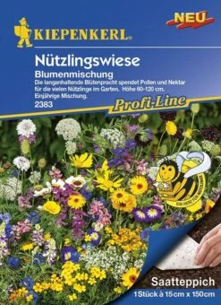 Blumenmischung Nützlingswiese Saatteppich (15cm X 150cm) -Samenshop24 Elegant Boutique blumenmischung nuetzlingswiese saatteppich 15cm x 150cm