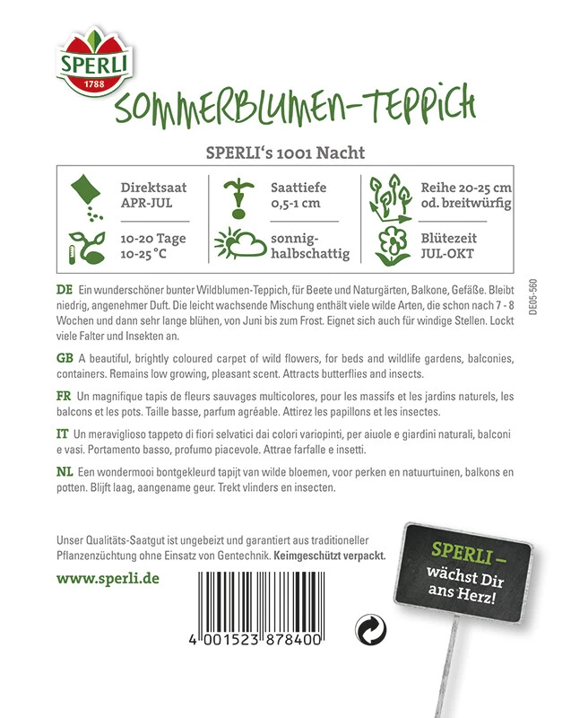 Blumenmix Blütenteppich, 1001 Nacht 3 Blumenmix Blütenteppich, 1001 Nacht