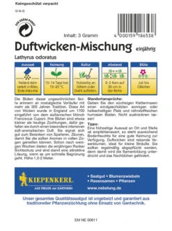 Duftwicken Liberty Mix | Intensiv Süß-aromatischer Duft | Sichtschutz Für Rankgitter