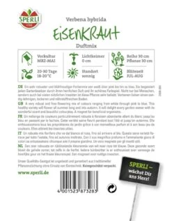 Eisenkraut Duftmix, Begeistert Jeden Und Versprüht Einen Herrlich Sommerlichen Duft 5 Eisenkraut Duftmix, Begeistert Jeden Und Versprüht Einen Herrlich Sommerlichen Duft -Samenshop24 Elegant Boutique eisenkraut duftmix2