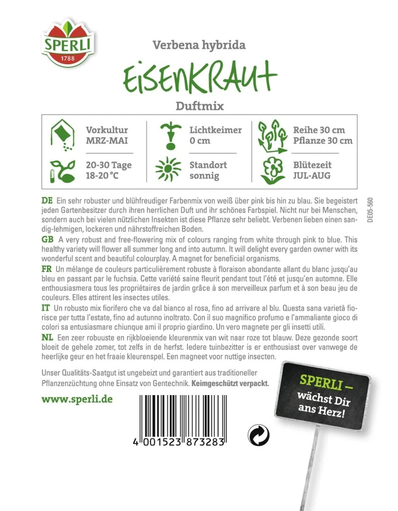 Eisenkraut Duftmix, Begeistert Jeden Und Versprüht Einen Herrlich Sommerlichen Duft 4 Eisenkraut Duftmix, Begeistert Jeden Und Versprüht Einen Herrlich Sommerlichen Duft – Bild 2