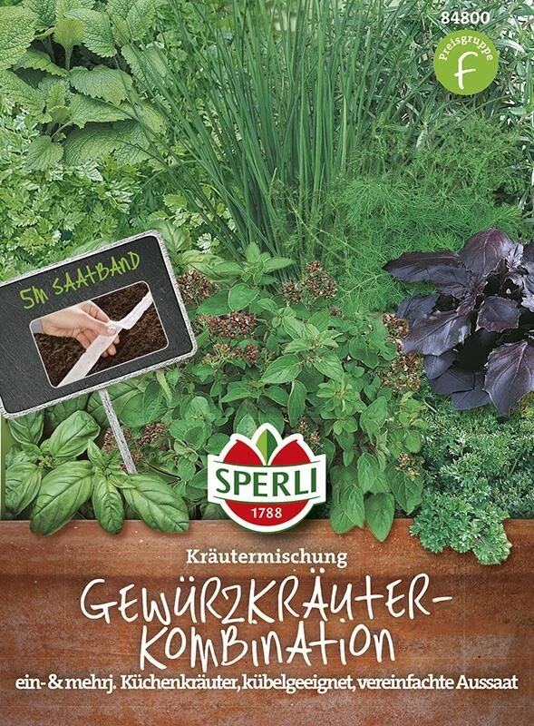 Gewürzkräuter-Kombination, Saatband 5m 4 Gewürzkräuter-Kombination, Saatband 5m – Bild 2