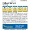 Hühnergarten (Inhalt: 30 Gr.), Spezielle Grünfutter Saatgut-Mischung Für Hühner -Samenshop24 Elegant Boutique huehnergarten2