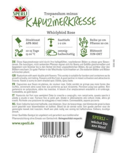 Kapuzinerkresse Whirlybird Rose -Samenshop24 Elegant Boutique kapuzinerkresse whirlybird rose2