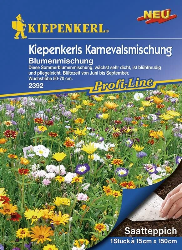 Blumenmischung Kiepenkerls Karnevalsmischung Saatteppich (15cm X 150cm) 3 Blumenmischung Kiepenkerls Karnevalsmischung Saatteppich (15cm X 150cm)