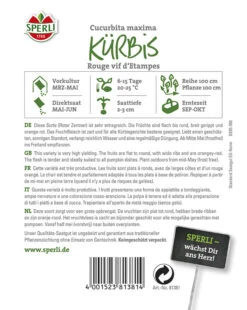 Kürbis Rouge Vif D’Etampes | Sehr Zartes Fruchtfleisch |für Kürbisgerichte Aller Art Geeignet