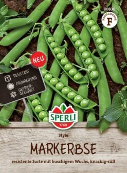 Markerbse Style, Robust, Hoher Ertrag, Gefrier-geeignet, Saatgut Von Sperli -Samenshop24 Elegant Boutique markerbse style 1