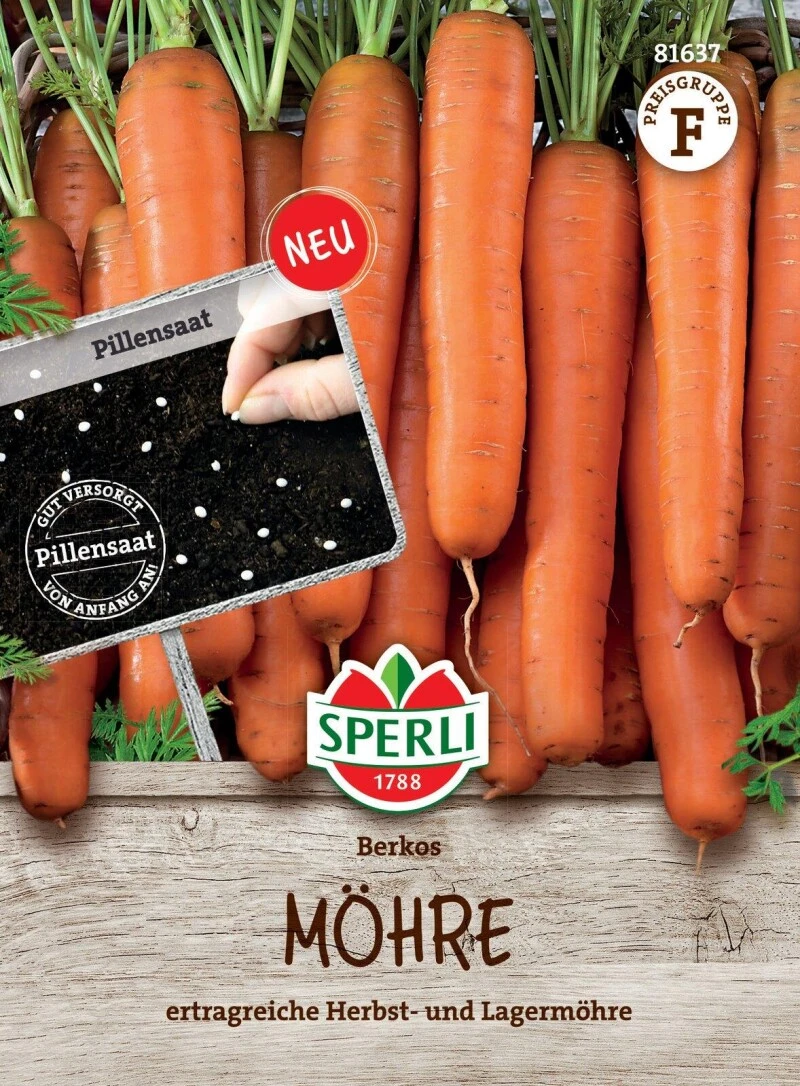 Möhre Berkos F1 (Pillensaatgut) Ertragreiche Lagermöhre, Carotinreich 3 Möhre Berkos F1 (Pillensaatgut) Ertragreiche Lagermöhre, Carotinreich