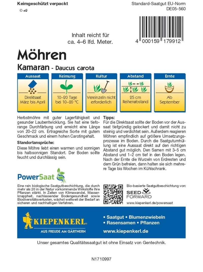 Möhre Kamaran PowerSaat 4 Möhre Kamaran PowerSaat – Bild 2