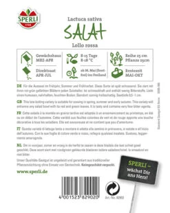 Pflücksalat Lollo Rossa, Spät Schießend, äußerst Schmackhaft Enthält Wenige Bitterstoffe -Samenshop24 Elegant Boutique pfluecksalat lollo rossa2