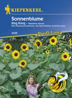 Sonnenblume King Kong, Riesensonnenblume Die Rekordhöhen Erreichen Kann -Samenshop24 Elegant Boutique sonnenblume king kong