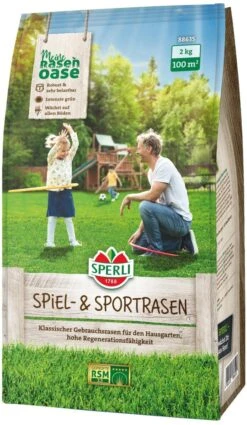 SPERLI's Spiel- & Sportrasen RSM 2.3, Robust Und Belastbar, Für Alle Böden -Samenshop24 Elegant Boutique sperlis spiel u sportrasen 232