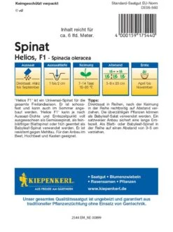Ausgewählte Produkte -Samenshop24 Elegant Boutique spinat helios f12