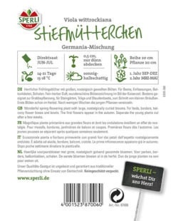Stiefmütterchen Germania Mischung 5 Stiefmütterchen Germania Mischung -Samenshop24 Elegant Boutique stiefmuetterchen germania mischung2