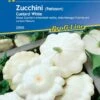 Zucchini Custard White, Entwickelt Weiße Tellerförmige Früchte Mit Zartem Fleisch, Essbar Oder Als Deko -Samenshop24 Elegant Boutique zucchini custard white 1